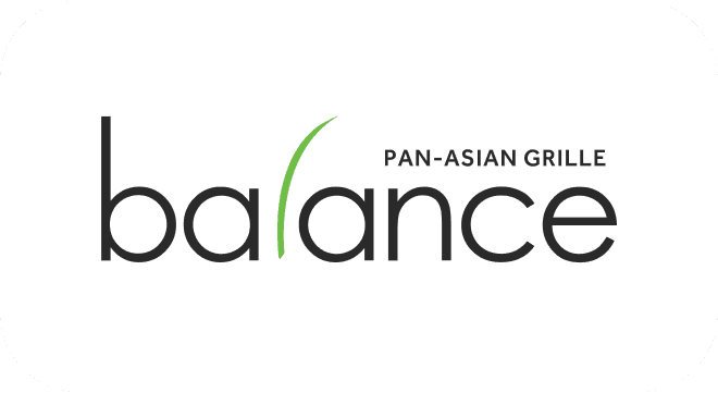 Pan-Asian Grille Balance logo with black text