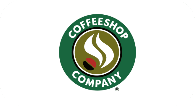 CoffeeShop Partner logo with simple design