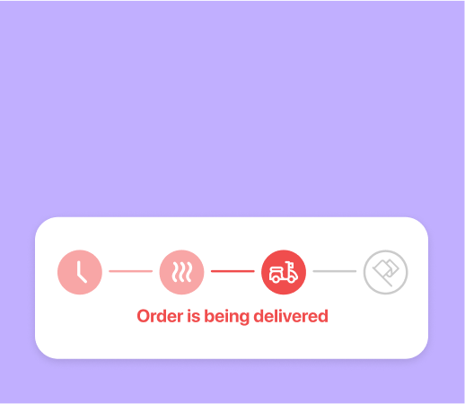 Feature with online order tracking feature