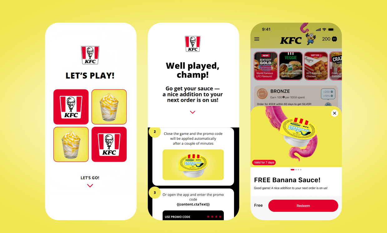 KFC Ukraine case study: how a Minions menu became an app experience KFC Ukraine case study: how a Minions menu became an app experience